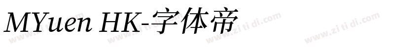 MYuen HK字体转换